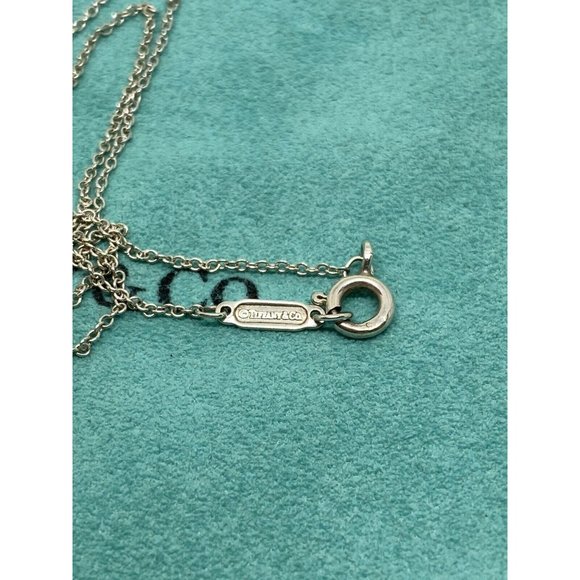 Return to Tiffany & Co. Green Enamel Font/Writing Heart Charm Sterling Silver - Picture 7 of 8